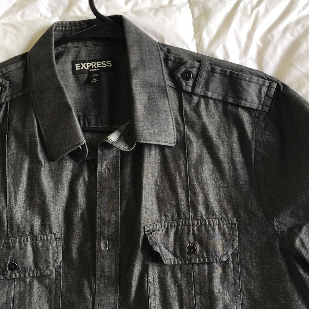 Express men’s large fitted dress shirt